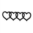 Heart-Shaped Trunk Tail Label Badge For Car/Audi A4 A3 A5 A6 A4l B8 B7 B9 C6 C7