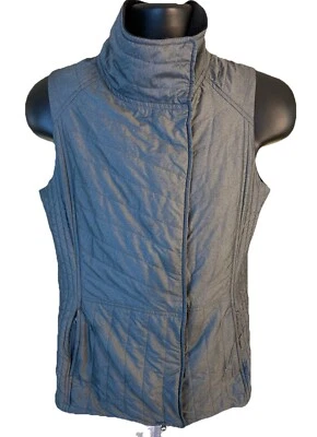 Chaleco acolchado ExOfficio para mujer pequeño gris aislante cuello polar Foto 1 de 4