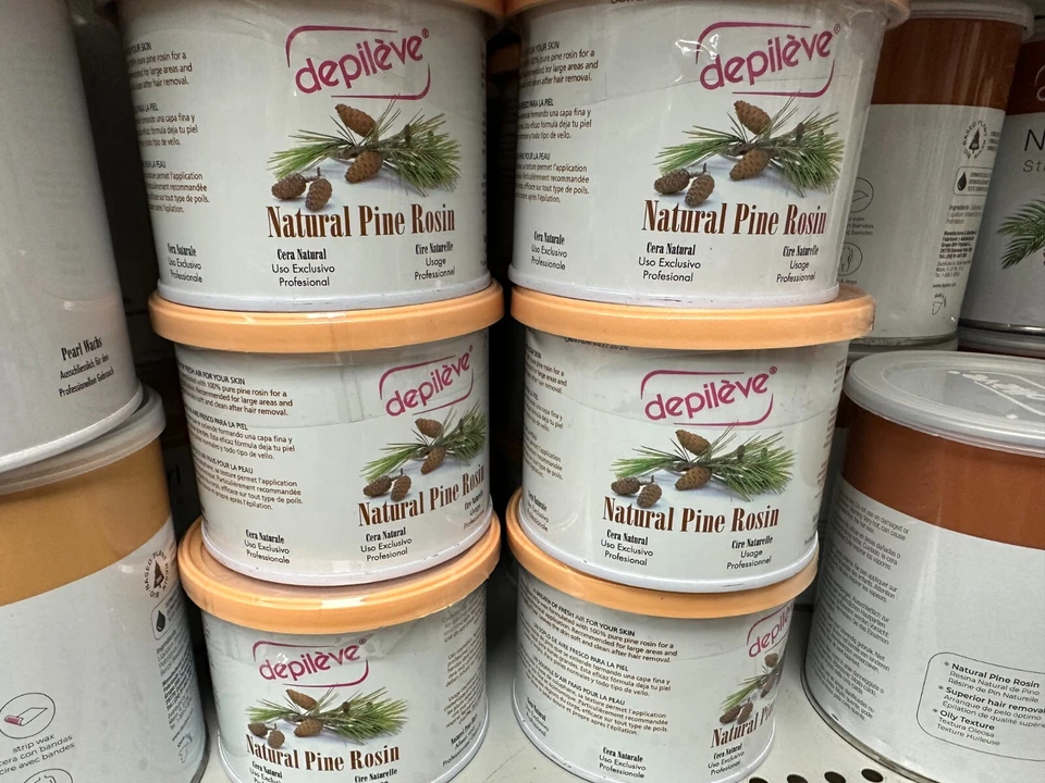 Cera de colofonia de pino natural Depileve 14,1 oz 400 gramos solo uso profesional Foto 1 de 1