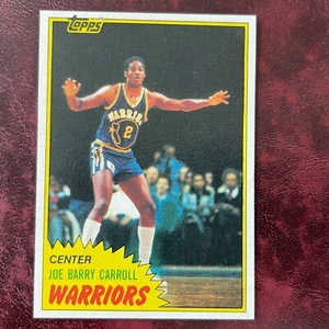 1981-82 Topps Set JOE BARRY CARROLL #W71 WARRIORS NM/MINT+ *HIGH GRADE* VENDING - Picture 1 of 2