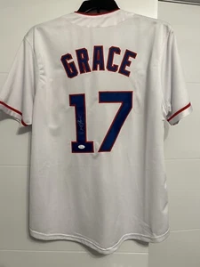 MARK GRACE SIGNED AUTO CHICAGO CUBS WHITE JERSEY JSA AUTOGRAPHED - Picture 1 of 4
