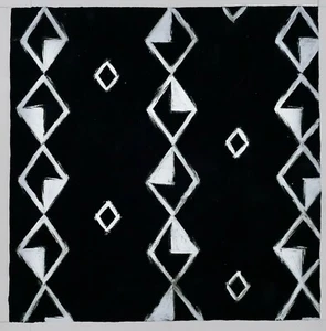 Atelier TESTEMALE - Pintura Original - Gouache - Proyecto De Tejido 906 - Imagen 1 de 3