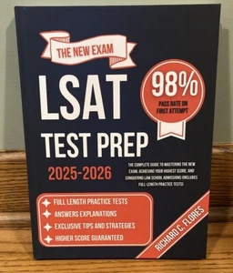 NEW! The New Exam LSAT Test Prep 2025 - 2026 By Richard C Flores Law School Prep - Picture 1 of 6