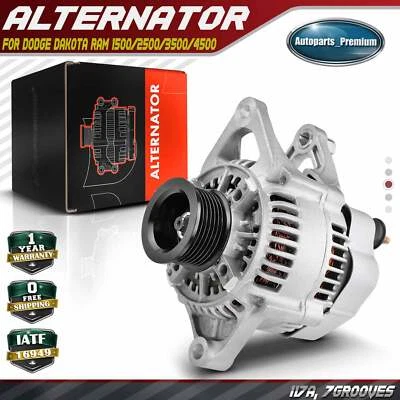 Alternator for Dodge Dakota Ram 1500 2500 3500 4000 1500 Van 117A CW 7-Groove - Image 1 of 4