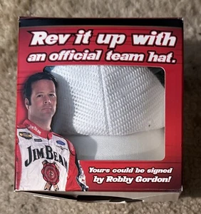 NEW In Box ROBBY GORDON Jim Beam Racing NASCAR Adjustable Cap Mesh Snapback - Picture 1 of 4