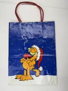 Vintage Natale Garfield Regalo Festa Regalo Sacchetto Babbo Natale Cappello Neve - Foto 1 di 11