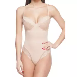 Body Beautiful Smooth and Silky Bodysuit Shaper With Built-In Wire Bra and Lace - Picture 1 of 7