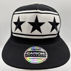 Gorra Carbon Elements Premium para hombre negra bordada 3 estrellas con cierre a presión OSFM - Imagen 1 de 15