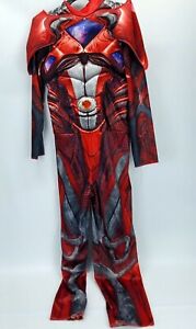 Red Power Rangers Halloween Costume, Not Complete~ Child Large (10-12)~Padded 