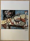 Jackson Pollock (après) "Figurine sténographique" édition limitée O/S lithographie