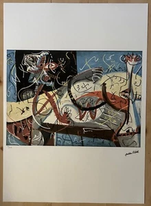 Jackson Pollock (after) "Stenographic Figure" Limited edition O/S Lithograph - Picture 1 of 8