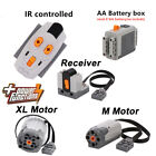 5pcs Power Functions Battery Box XL M Motor IR Receiver Controlled Set for LEGO