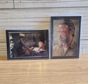 The Walking Dead Trading Cards Lot (2) Shadowbox Rick Grimes - GF-03 & GF-06 C1 - Picture 1 of 18