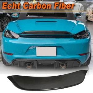 Carbon Spoiler Heckspoiler Lippe Heckansatz Passt für Porsche 718 Boxster 16-19 - Picture 1 of 11