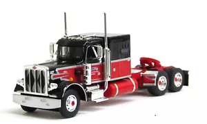 DCP black/red Peterbilt 359 60" flattop Mercury sleeper tractor new no box 1/64 - Picture 1 of 6