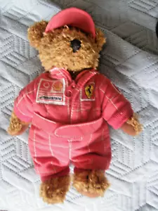 Ferrari Bear in Red Bridgestone Overalls, Rare, Label Attached, Stored in Drawer - Picture 1 of 6