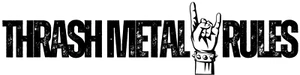 THRASH METAL RULES Sticker Vinyl NEW Metal Horns for Guitars + Road Cases - Bild 1 von 1