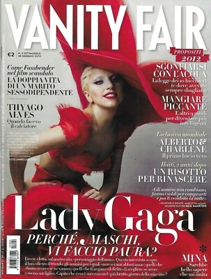 Vanity Fair Italian Magazine Lady Gaga Thyago Alves Michae Fassbender 2012 - Image 1 of 4