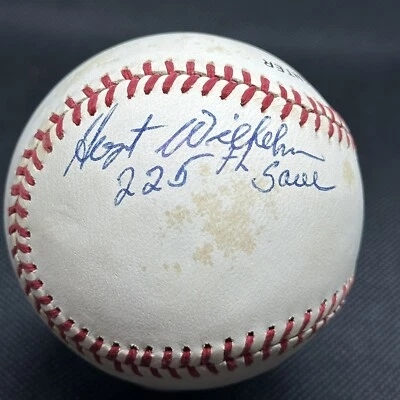 Hoyt Wilhelm 225th Save Signed Baseball JSA COA HOF Giants White Sox Orioles - Image 1 of 3