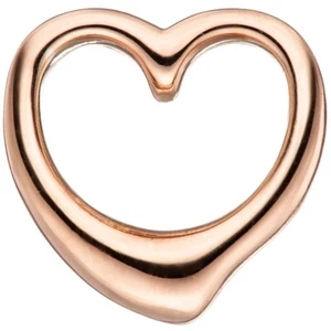 Heart Pendant Swinging Heart Amulet From 925 Silver Rose Gold Plated Ladies - Picture 1 of 1