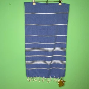 BULDAN'S Strandtuch Blau 100% Baumwolle Türkei 100cmx180cm Nagelneu. - Bild 1 von 11