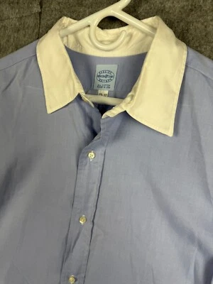 Mercer & Sons Dress Shirt Mens 17.5 / 33 Baggier Better French Cuff USA - Image 1 of 4