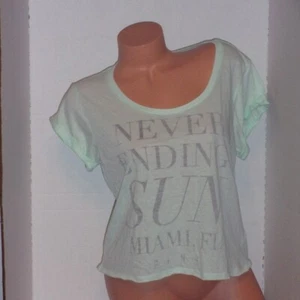 Victoria's Secret PINK Never Ending Sun crop tee Lg - Picture 1 of 3