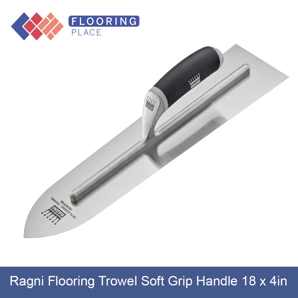 Ragni Flooring Trowel Soft Grip Handle R518TFSG 18in x 4in - Image 1 of 1