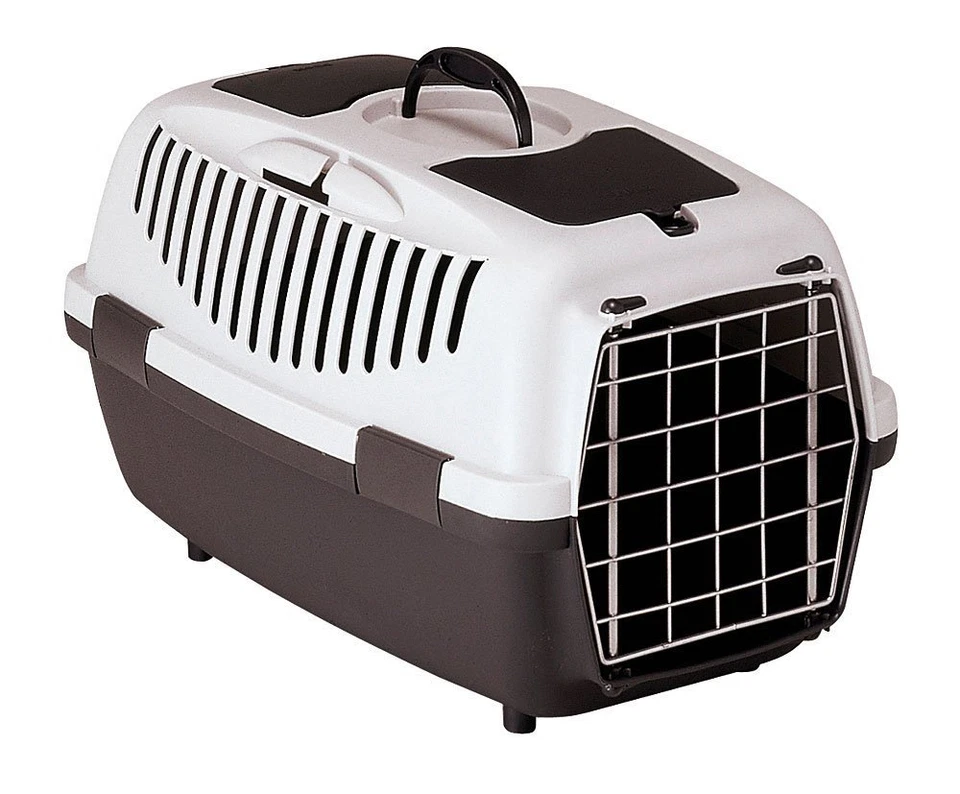 Kerbl GULLIVER 3 61x40x38cm Transportbox für Hunde und Katzen - Grau (84653)