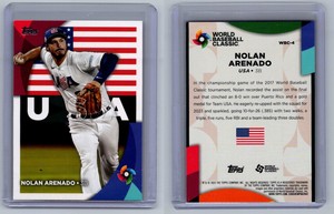 2023 Topps Series 2 Nolan Arenado #WBC-4 : 2023 World Baseball Classic Stars : 