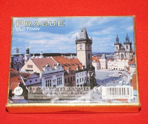 Tarjetas de juego Platnik 255847 Praga Ciudad Vieja Doble mazo totalmente nuevas selladas - Imagen 1 de 5