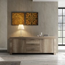 Land Credenza/Madia Contenitore 2 Ante 3 Cassetti Rovere Canyon