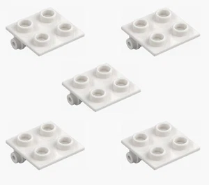 5 Nuevo LEGO Blanco Bisagra Ladrillo 2x2 Placa Superior 6134 Placa Bisagra Giratoria Ajustable - Imagen 1 de 6