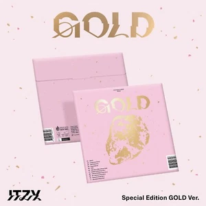 K-POP ITZY Album [GOLD] Special Edition GOLD Ver. CD+P.Card+Sticker+Square Photo - Picture 1 of 6