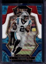 2022 Panini Select DJ Moore Premier Level Tri-Color Prizm #136/199 Bears
