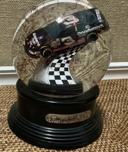 Vtg 2002 Dale Earnhardt Nascar Snow Globe #3 Racecar 7" T Water Globe Red Snow - Picture 1 of 9