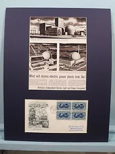 Zukunftsversprechen - Atomkraft & Elektrokraftwerke & Ersttagsbrief - Bild 1 von 2