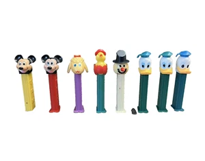 Lot of 8 Vintage Pez Dispensers Donald Mickey Lambchop Chick Egg Snowman Disney - Picture 1 of 15