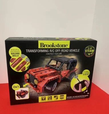 Brookstone BYO Remote Control RC Car Vehicle - Off-Road Truck! Red and white New - Image 1 of 4
