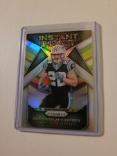 2017 Prizm Football Christian McCaffrey Silver Holo Instant Impact Rookie...