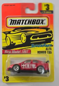 1997 Matchbox 1997 #3 Super Fast # 3 ALFA Romeo 155 New - Picture 1 of 6