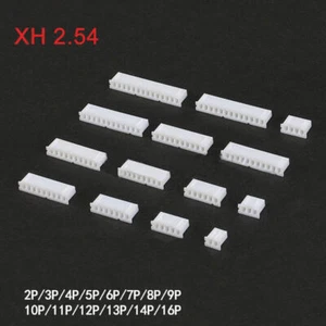 Conector de enchufe de paso XH2,54 mm carcasa de plástico 2/3/4/5/6/7/8/9/10 - 16 pines - Imagen 1 de 5