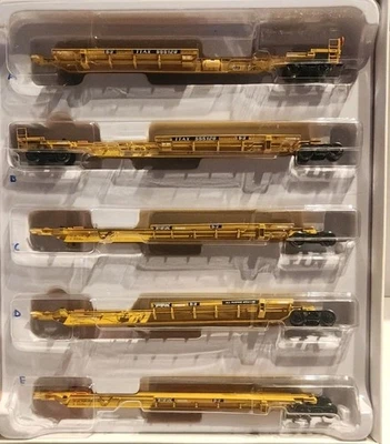 Bowser HO Scale #40616 Trinity 53' Spine Car 5 Unit TTAX #555128 - Image 1 of 4