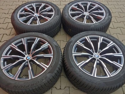 BMW X5 X6 G05 G06 20 Zoll Winterräder M740 8071996 Felgen +6mm Winterreifen - Bild 1 von 4