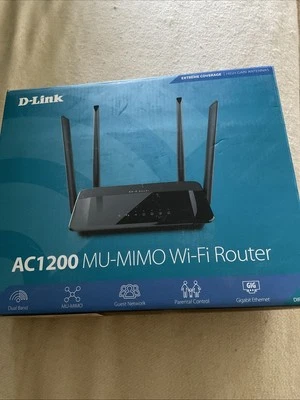 D-Link WiFi Router AC1200 High Power Gigabit Ethernet Dual Band Mesh Wireless - Image 1 of 4