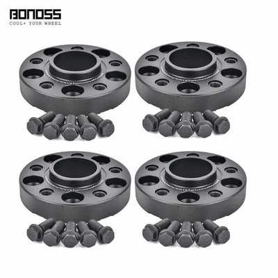 BONOSS 4Pc 25mm + 30mm Hubcentric Wheel Spacers for Audi A4/S4/RS4/Allroad B8 B9 - Image 1 of 4