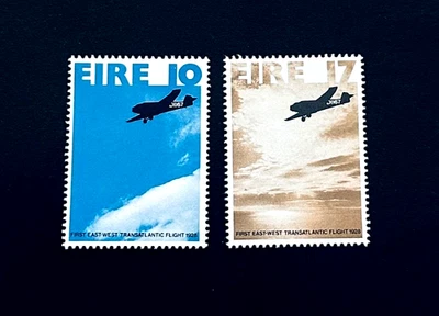 IRELAND Stamp Lot - 1978 1st Transatlantic Airplane Flight 50th MNH r8 Full Set - Image 1 of 2