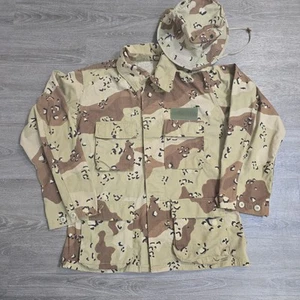 Militärhemd Medium Regular Chocolate Chip Camo Combat Coat Desert Storm & Hat - Bild 1 von 17