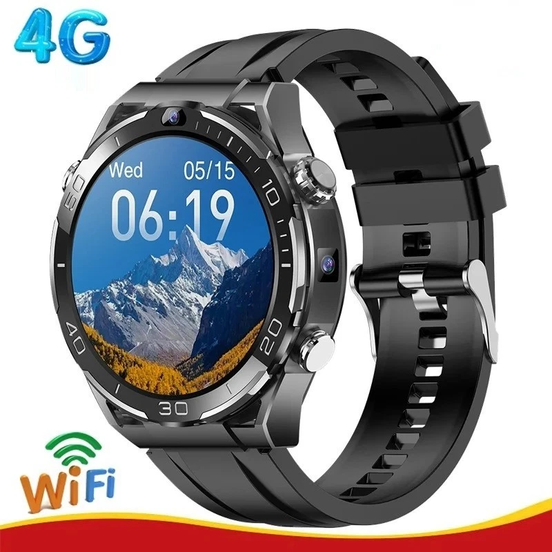 T7 4G LTE Smartwatch Android 10 6GB+128GB Dualkamera 800mAh Herzfrequenzmonitor - Bild 1 von 4