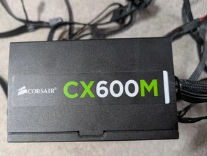Corsair CX600M Semi-Modular PSU Power Supply ATX 600W - Afbeelding 1 van 3